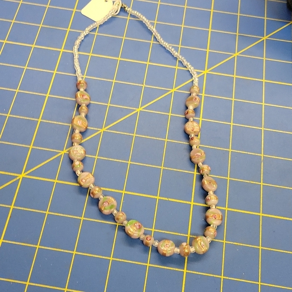 Beaded Purple Shade Colors 22" Necklace